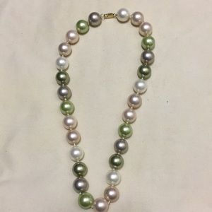 Multi colored pastel pearls